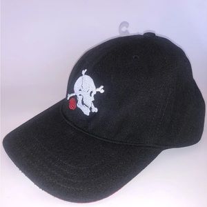 Goorin Bros Skull & Rose Black Hat Cap Strapback Red Last Dance Scorpion